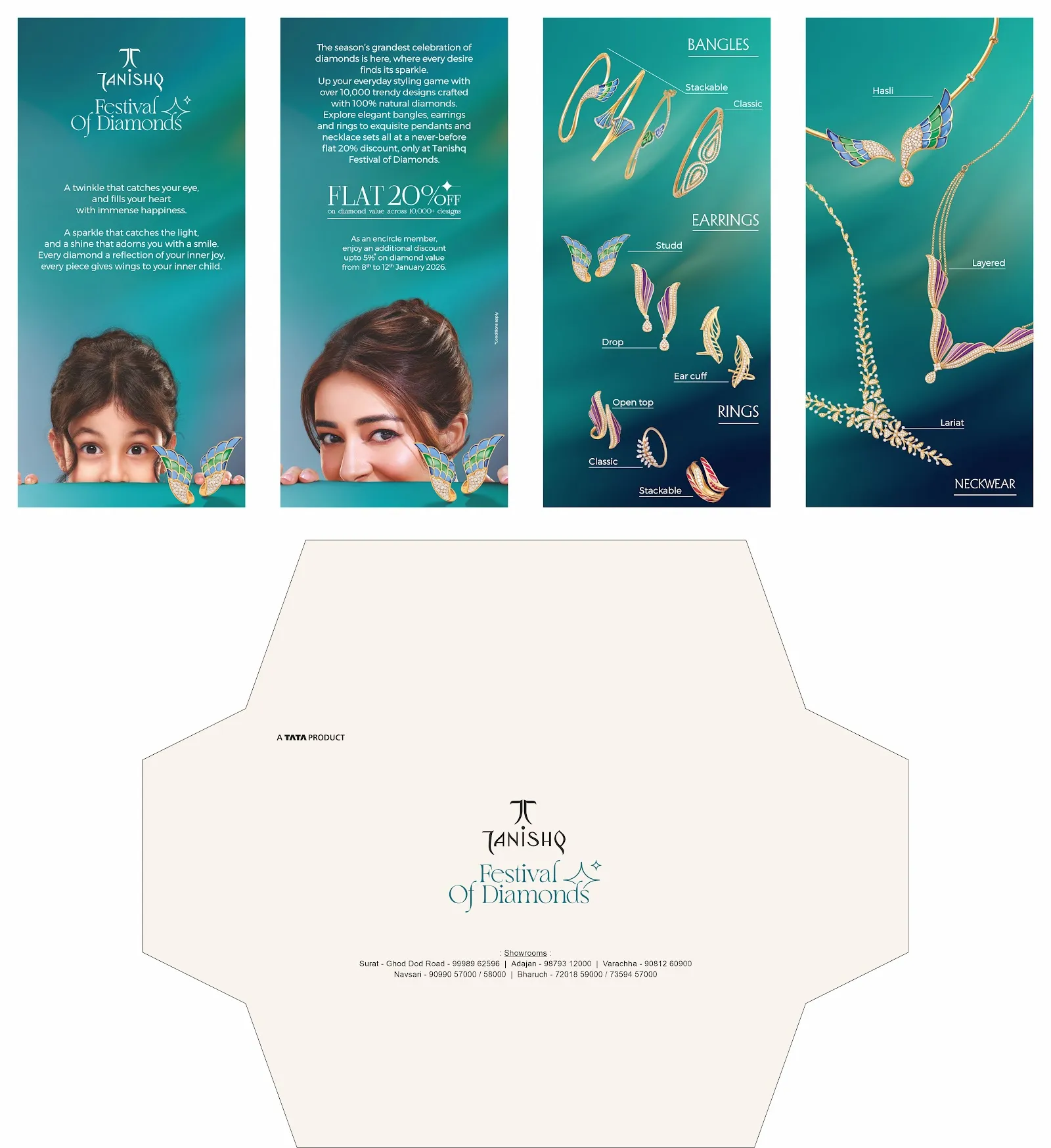 Jewellery & Lifestyle sample 6, designed and printed by Kusum Art, Surat