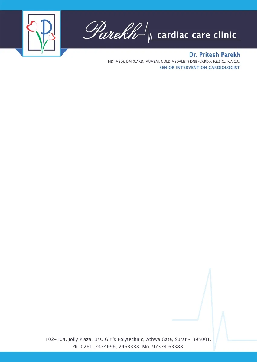 Medical & Clinic Stationery sample 19, designed and printed by Kusum Art, Surat