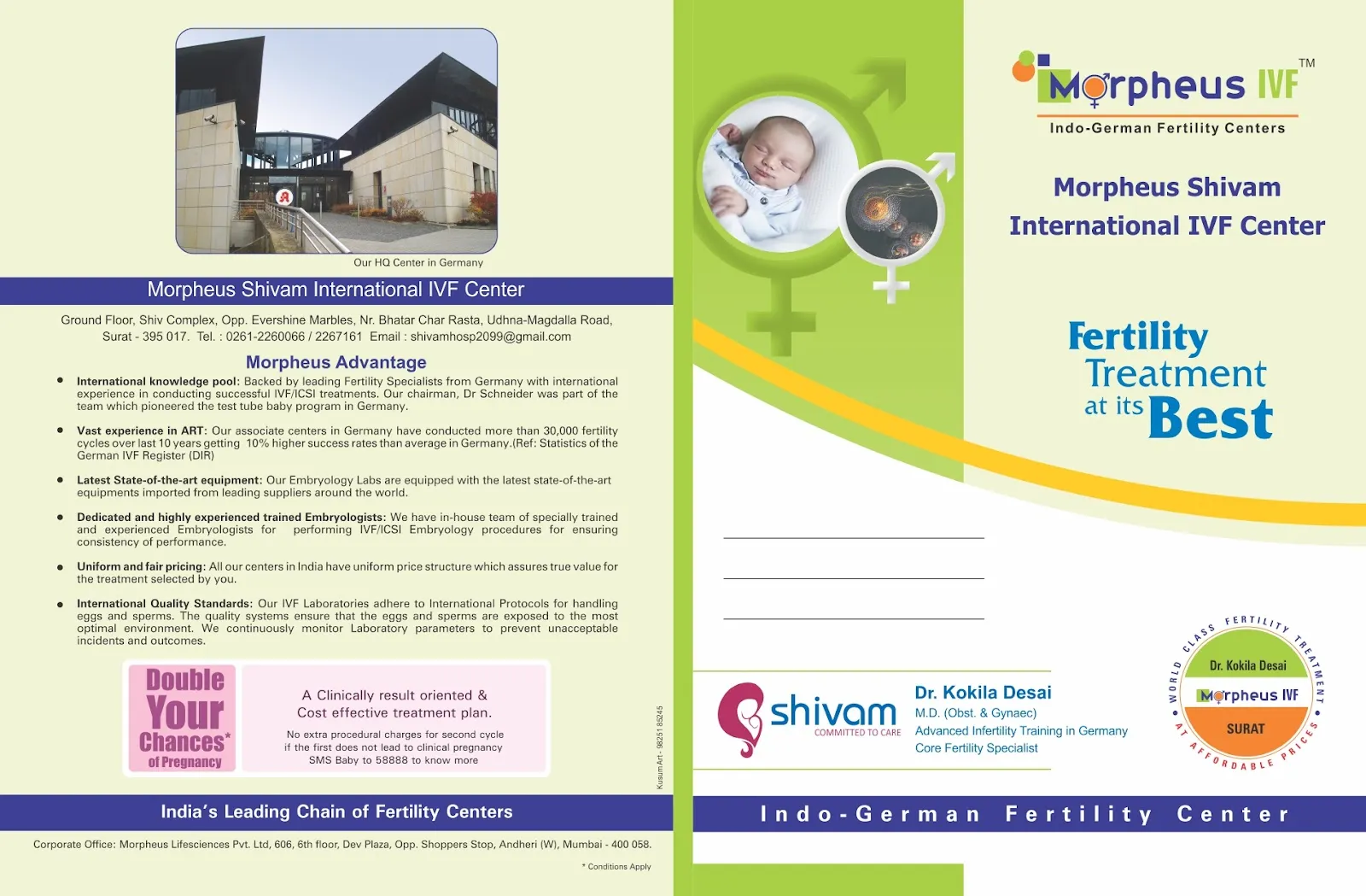 Medical & Clinic Stationery sample 45, designed and printed by Kusum Art, Surat