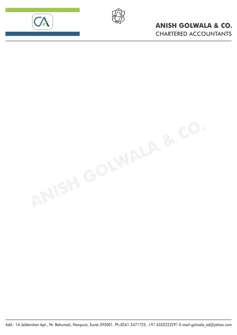 Business Stationery sample 25, designed and printed by Kusum Art, Surat