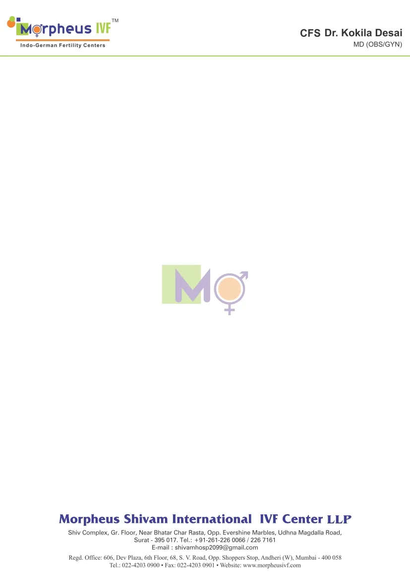 Medical & Clinic Stationery sample 53, designed and printed by Kusum Art, Surat